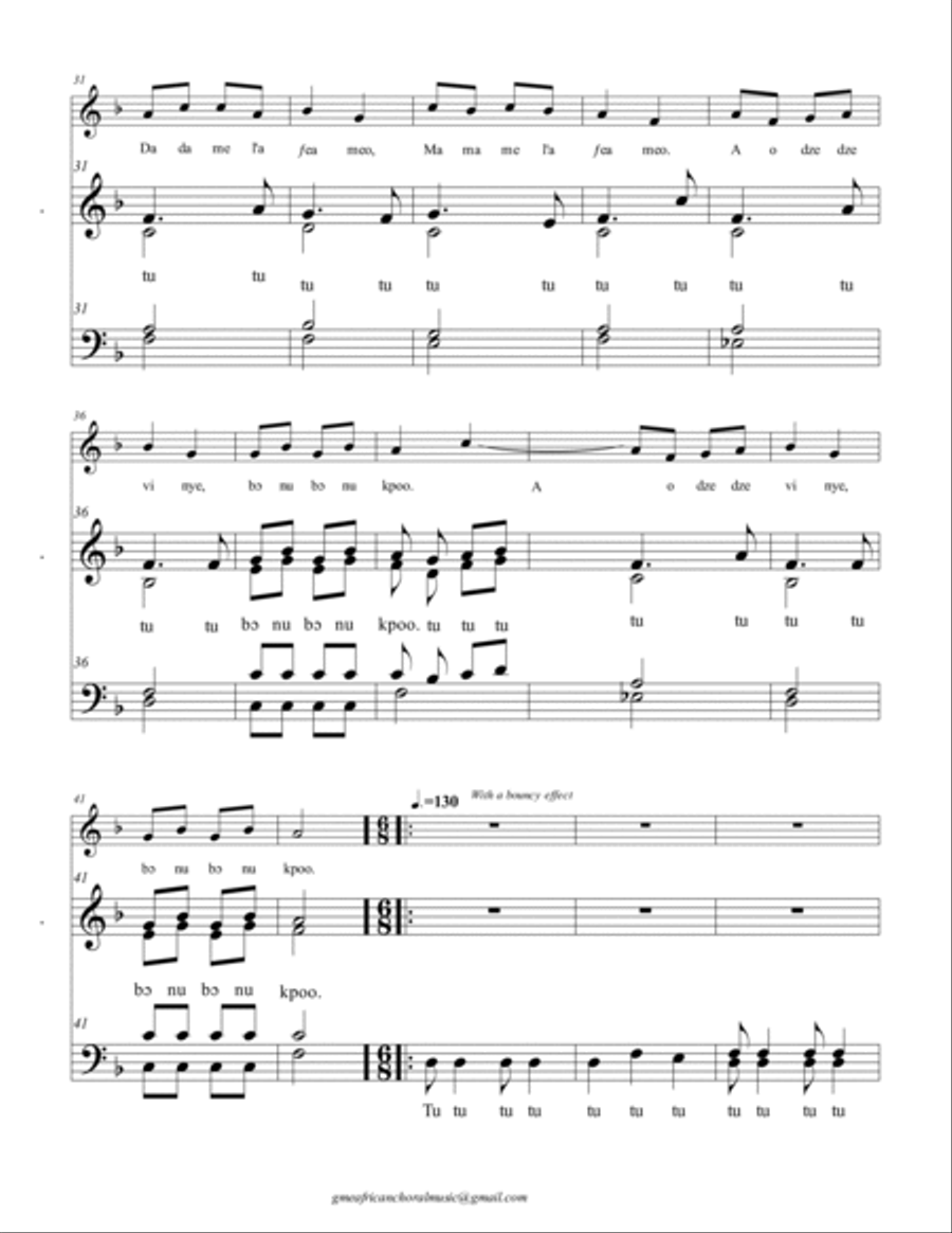 Tuu Tuu Gbovi Small Ensemble scores gallery preview page 3