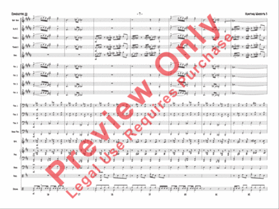 Hunting Wabbits 3 (Get Off My Lawn) Jazz Ensemble scores gallery preview page 10