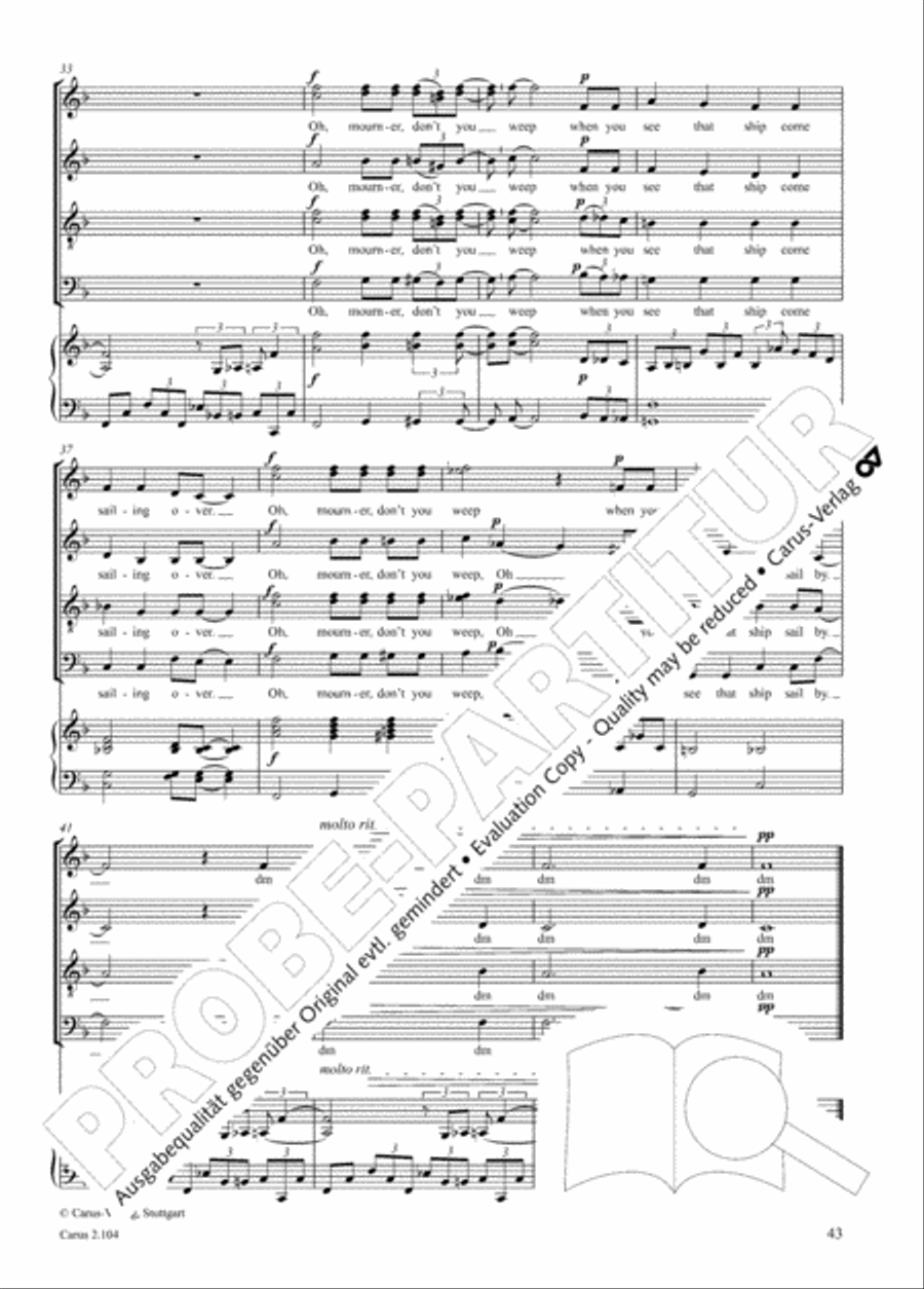 Hallelujah. Gospels and Spirituals for mixed choir Mixed Choir scores gallery preview page 31