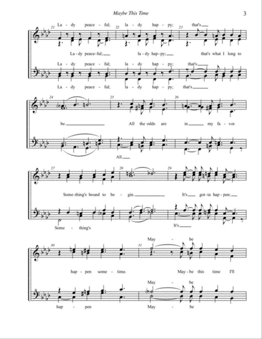 Maybe This Time SSAA scores gallery preview page 3