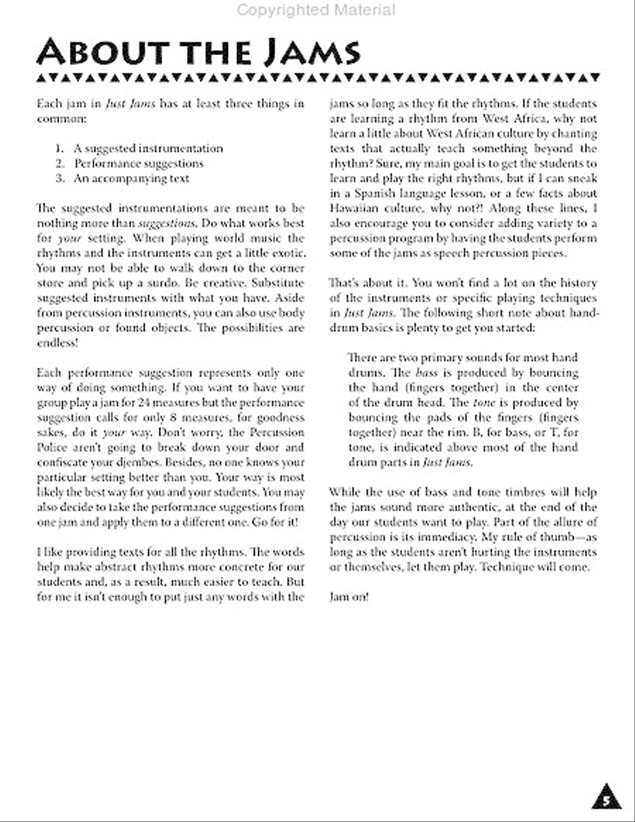 Just Jams Orff Instrument scores gallery preview page 2
