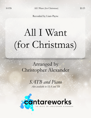 Book cover for All I Want (for Christmas)