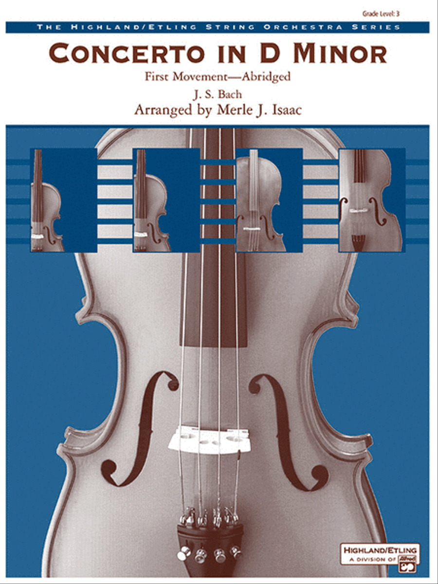 Concerto in D minor String Orchestra scores gallery preview page 1