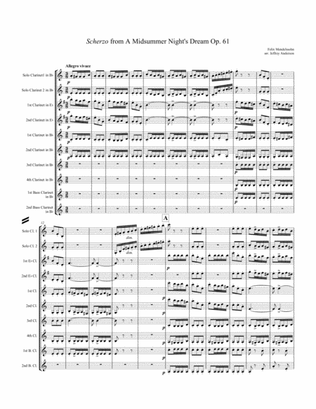 Book cover for Mendelssohn Scherzo from A Midsummer Night's Dream