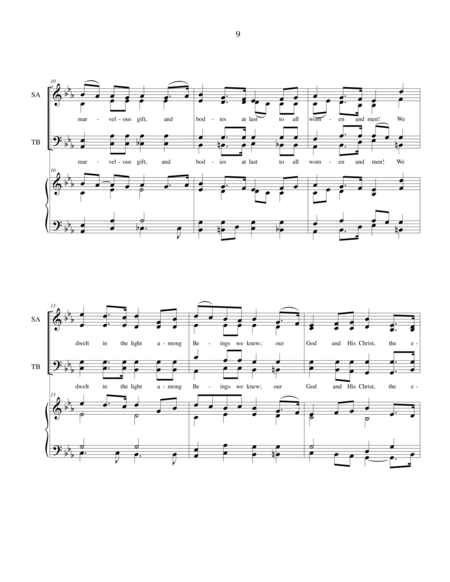 Eternal Plan - original SATB choir with piano accompaniment image number null