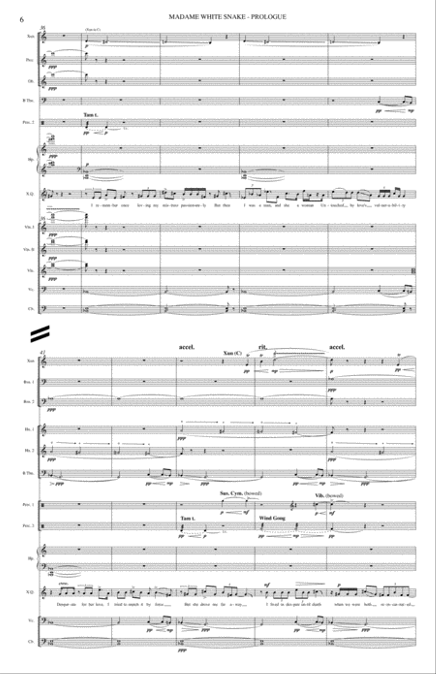 Madame White Snake 4-Part scores gallery preview page 10