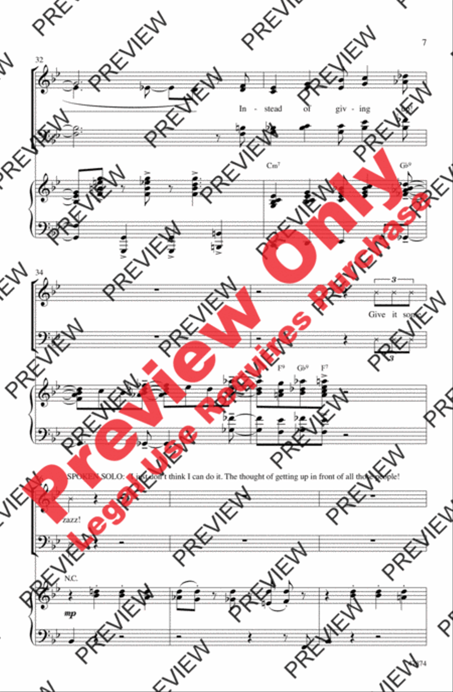 Zazz 4-Part scores gallery preview page 7