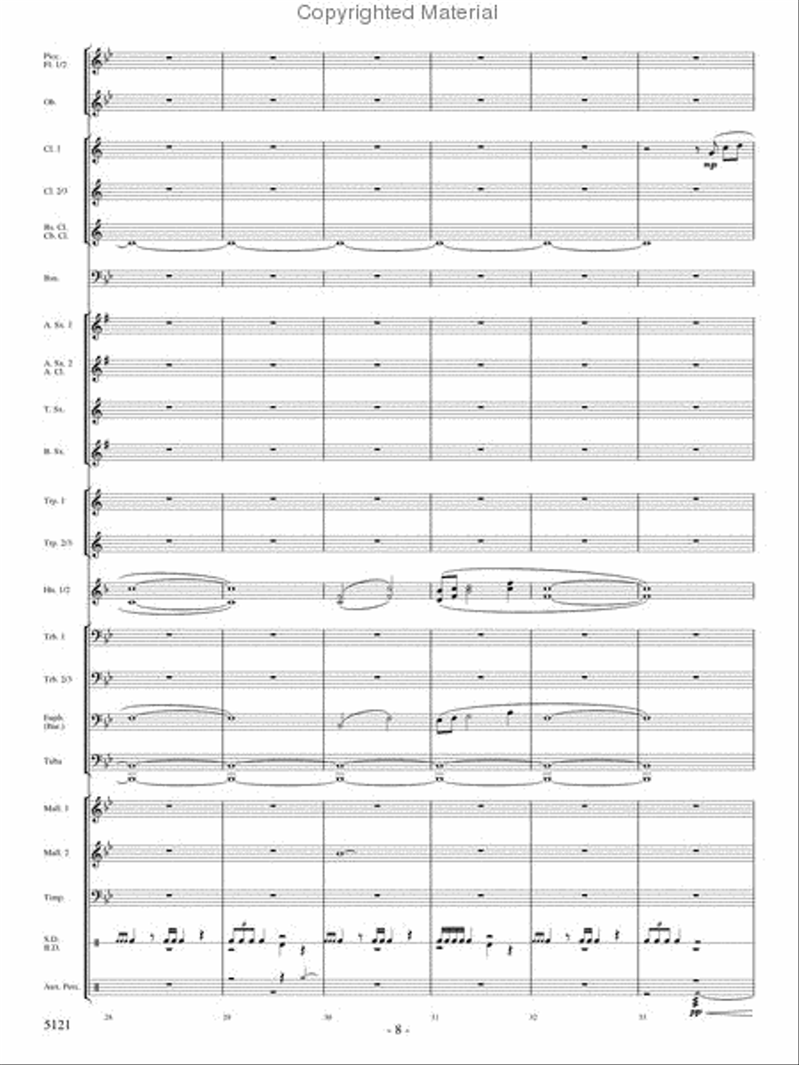 Rise of the Firebird Concert Band scores gallery preview page 7
