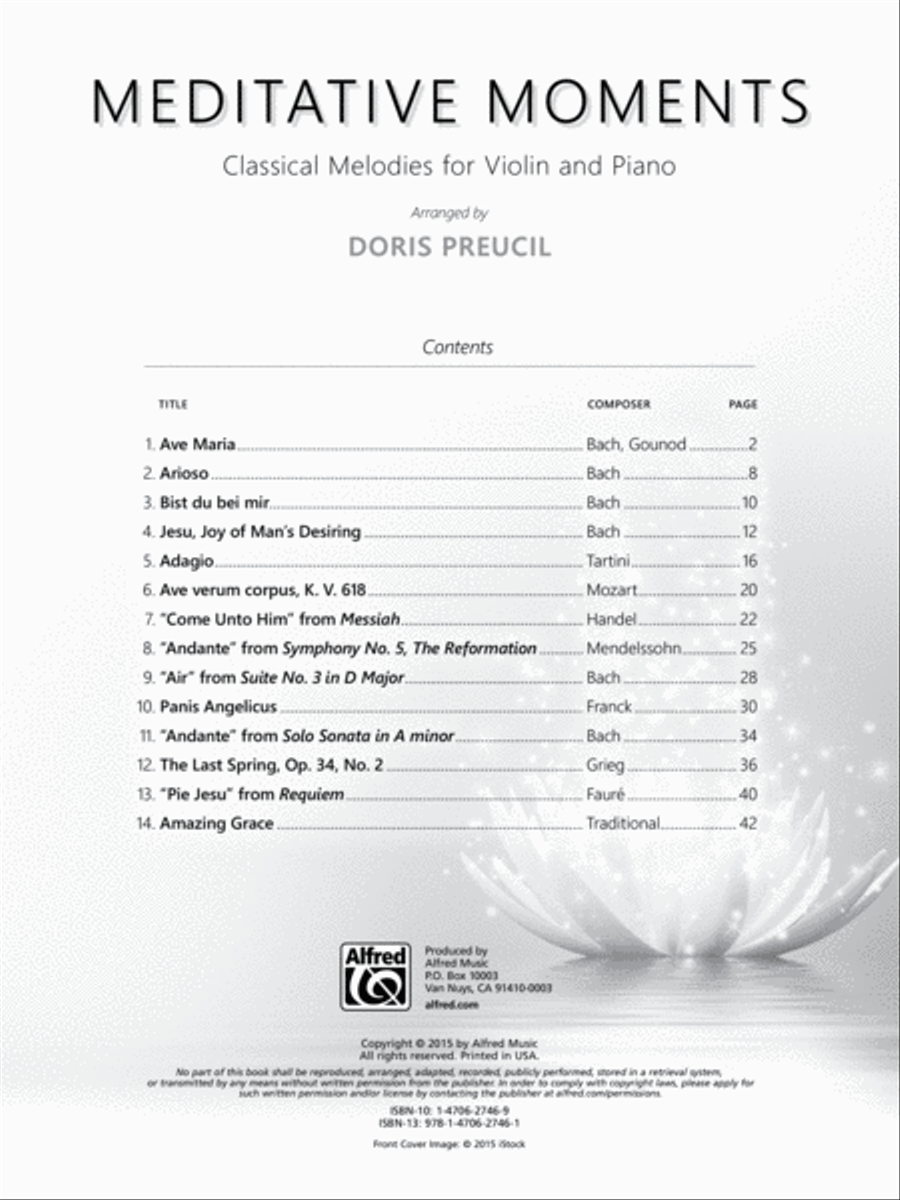 Meditative Moments Violin Solo scores gallery preview page 2