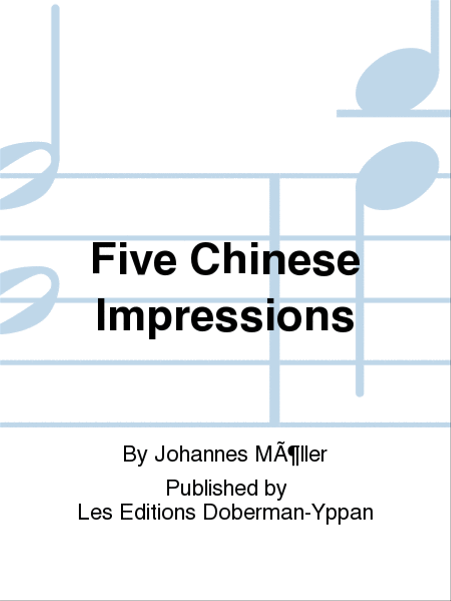 Five Chinese Impressions Classical Guitar scores gallery preview page 1