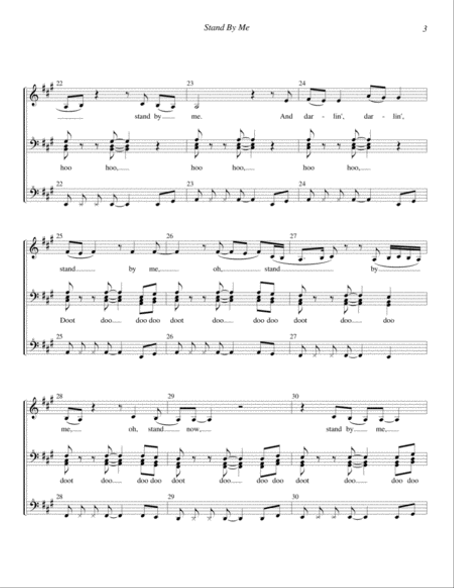 Stand By Me A Cappella scores gallery preview page 3