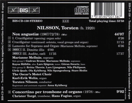 Nilsson: Nox Angvstiae; Trombo