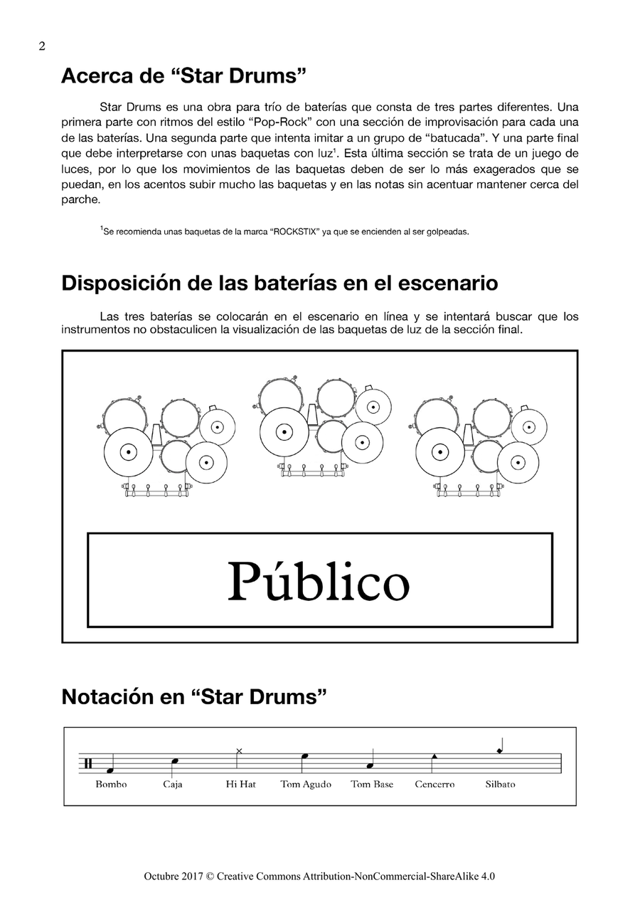 Star Drums - Drums trio Drum Set scores gallery preview page 4
