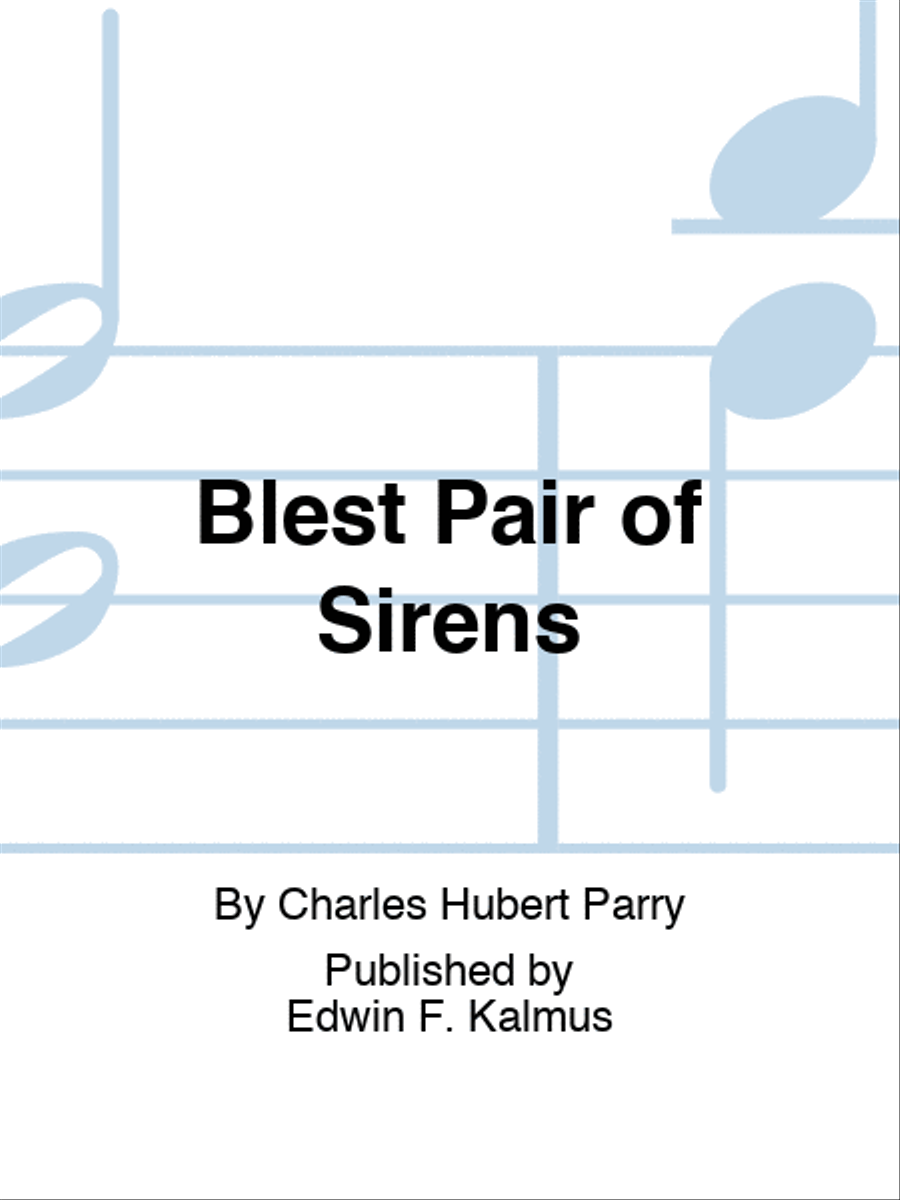 Blest Pair of Sirens 4-Part scores gallery preview page 1