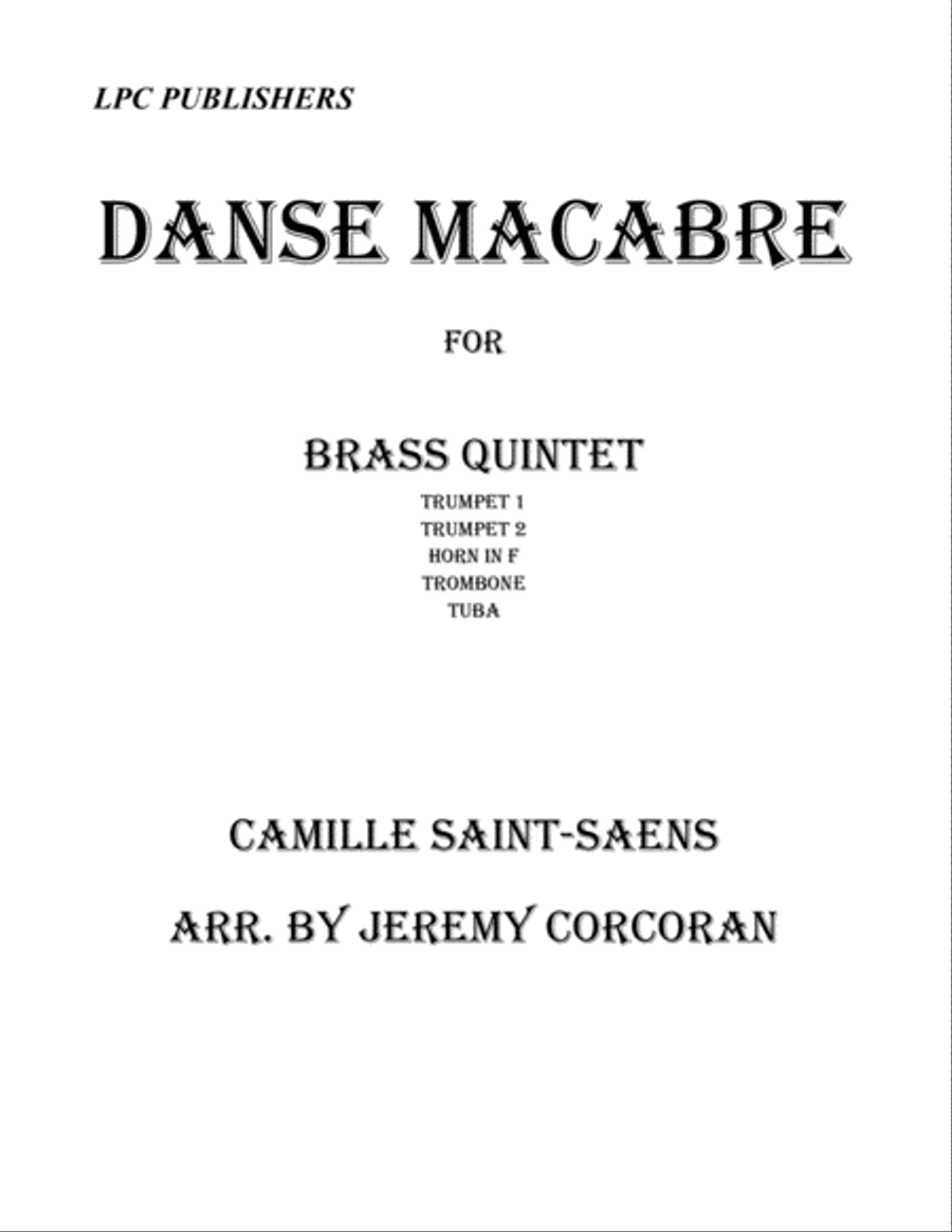 Danse Macabre for Brass Quintet Danse Macabre for Brass Quintet Brass Quintet scores gallery preview page 1