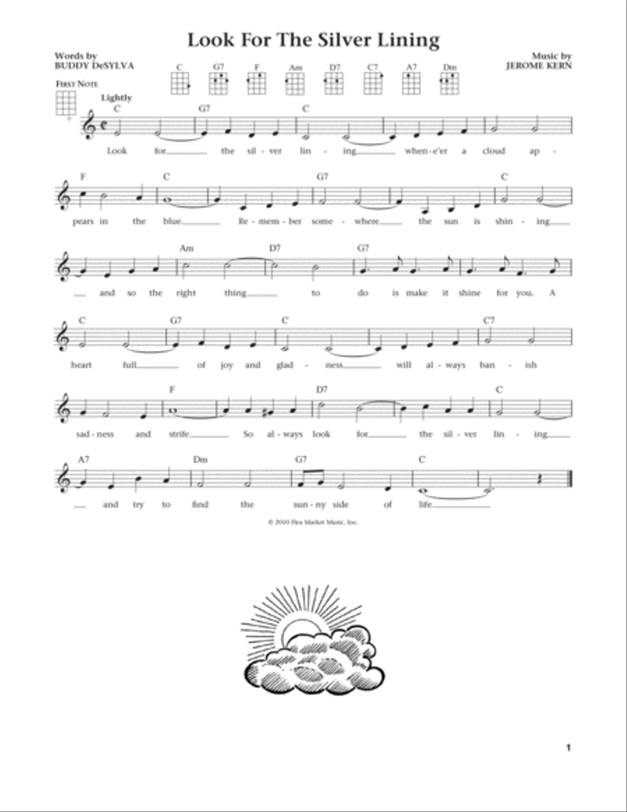 Look For The Silver Lining (from The Daily Ukulele) (arr. Liz and Jim Beloff) Ukulele scores gallery preview page 1