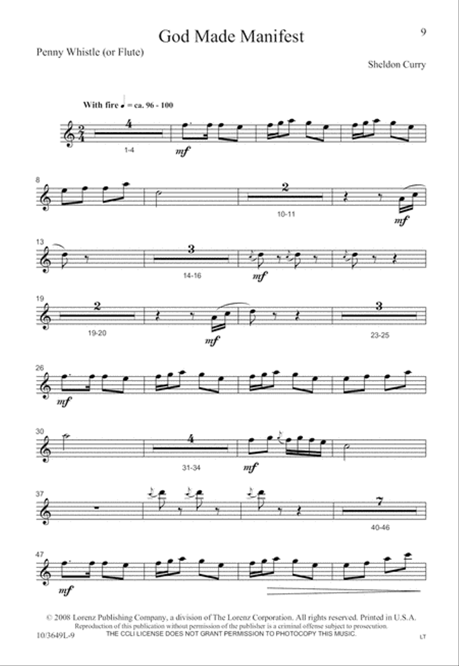 God Made Manifest God Made Manifest 4-Part scores gallery preview page 9