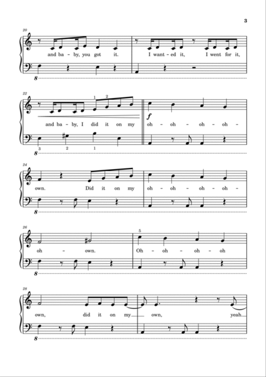 U Know What's Up Voice scores gallery preview page 4