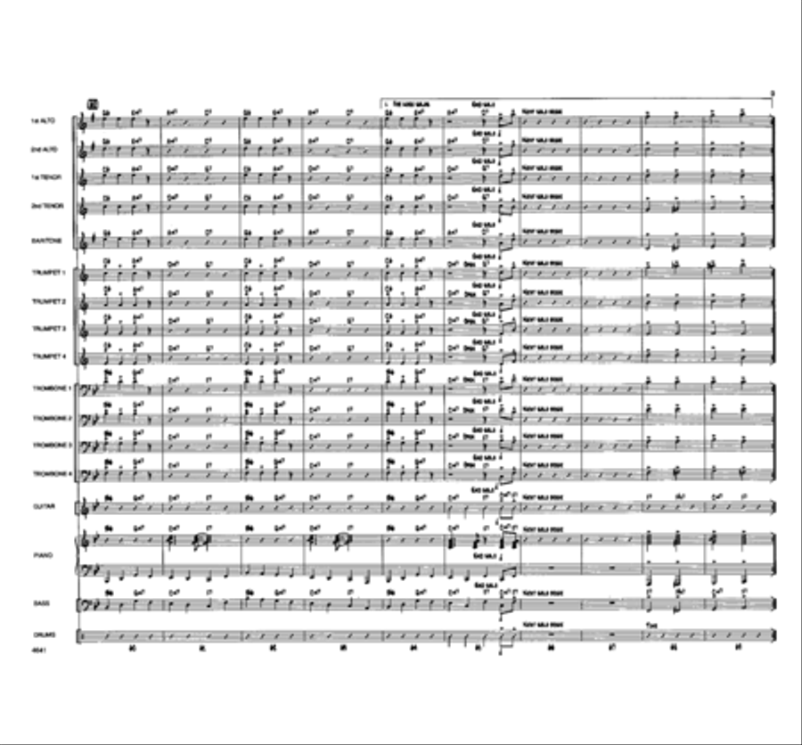 Pee Wee's Back In Town Jazz Ensemble - Sheet Music page 14