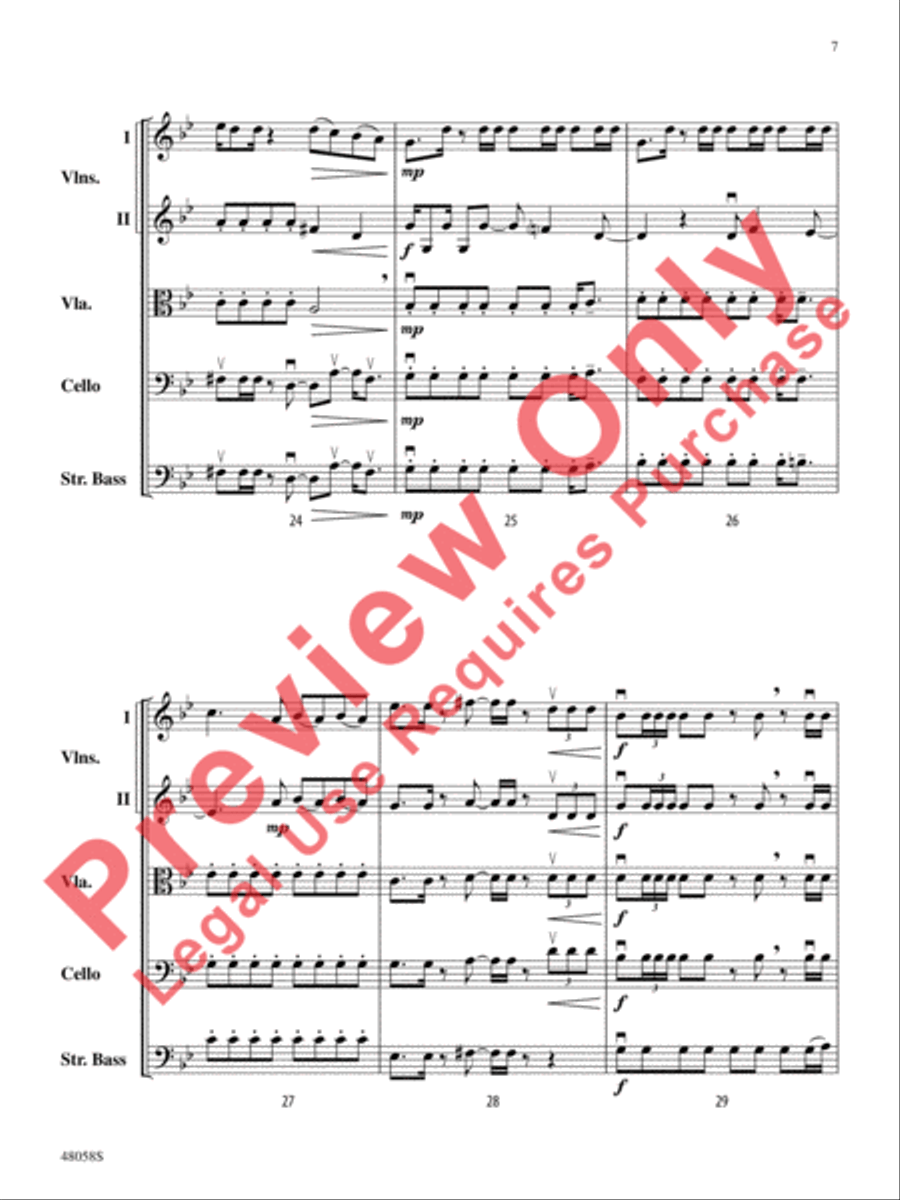 Selections from Hamilton String Orchestra scores gallery preview page 8