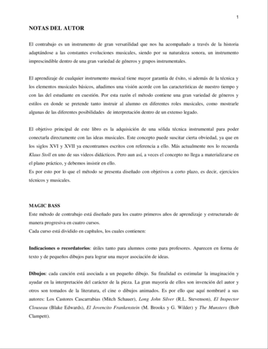 MAGIC BASS Double Bass method Double Bass scores gallery preview page 6