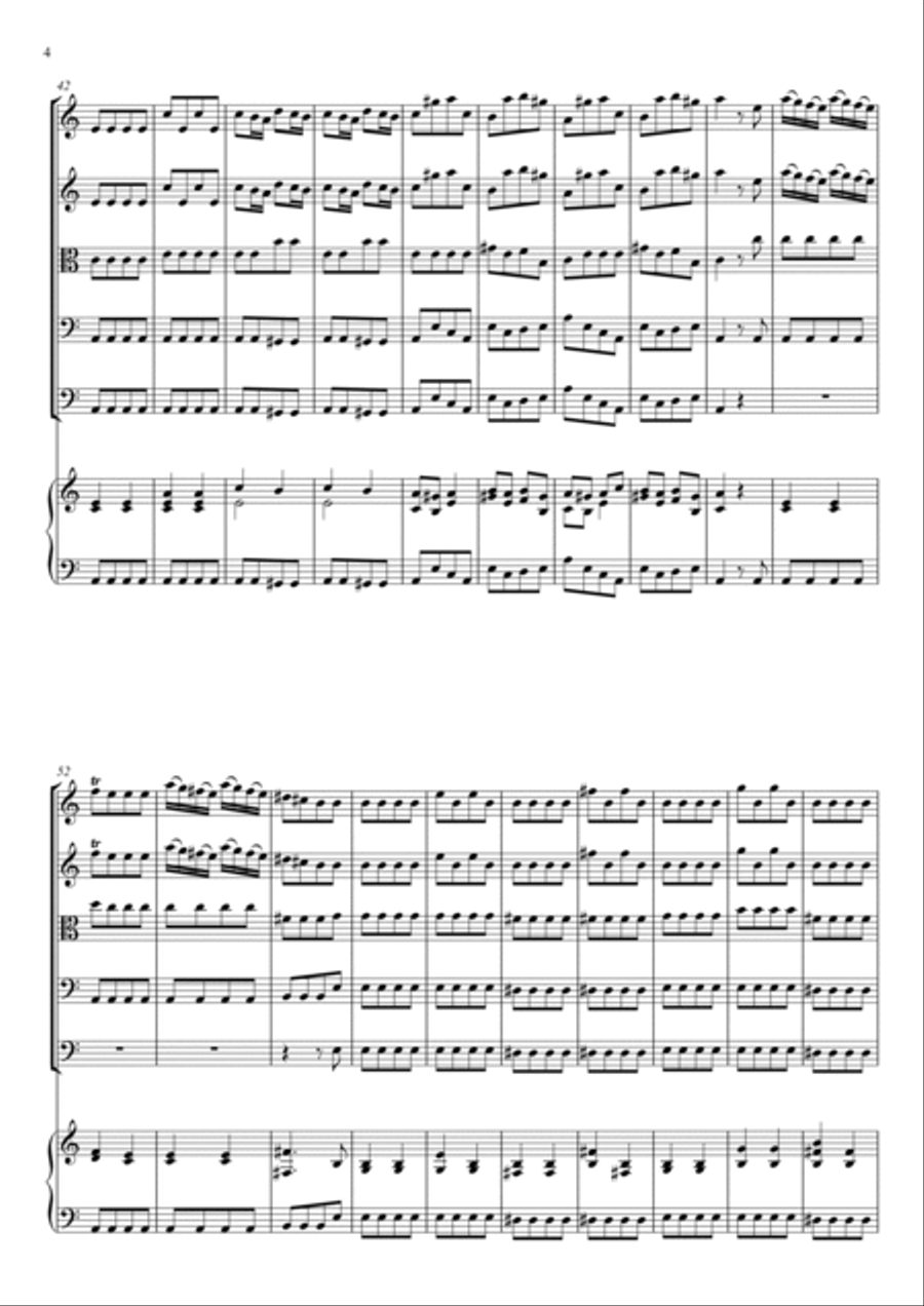 Concerto for Strings in C major RV 109 String Orchestra scores gallery preview page 3