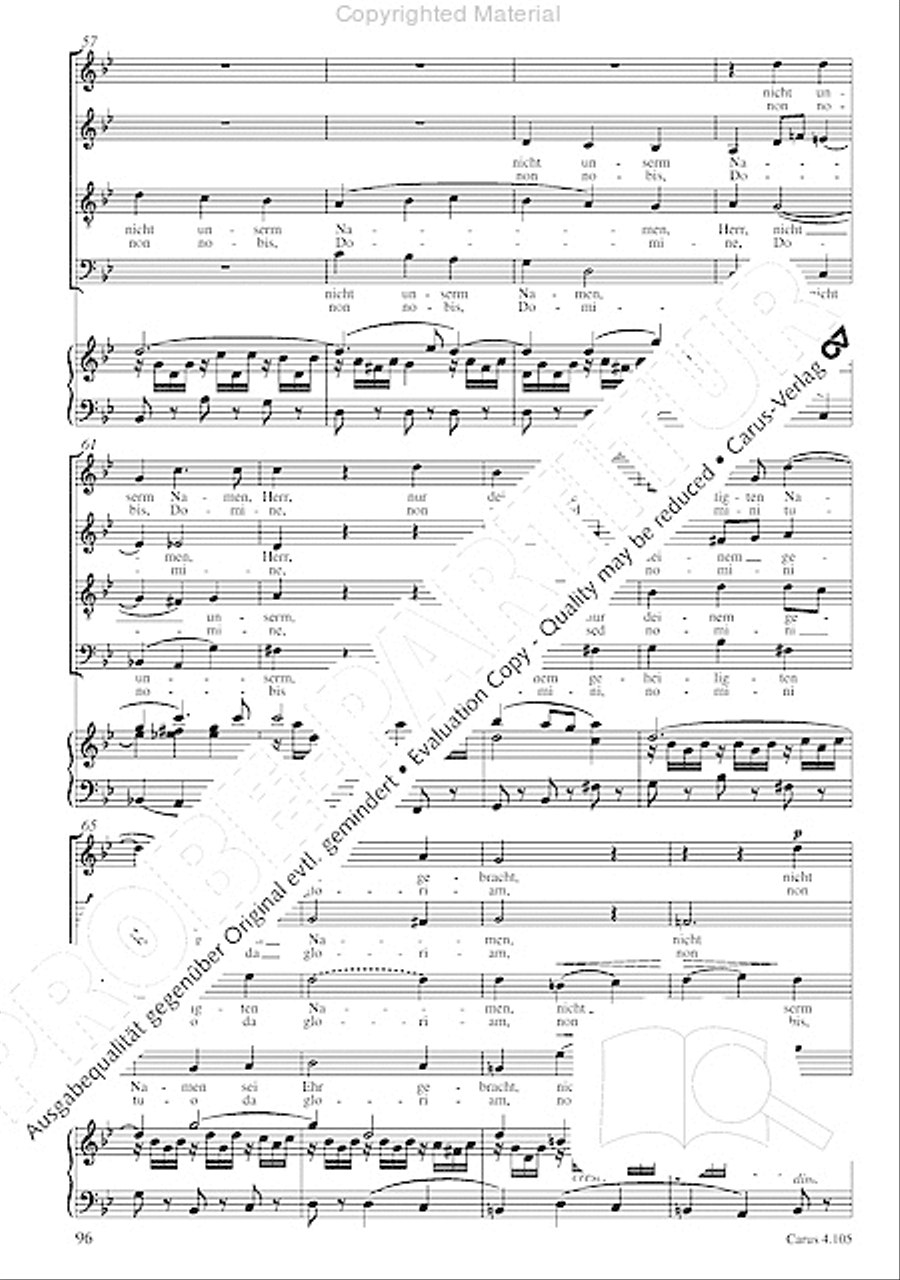 Choral collection Mendelssohn - editionchor Choir scores gallery preview page 97