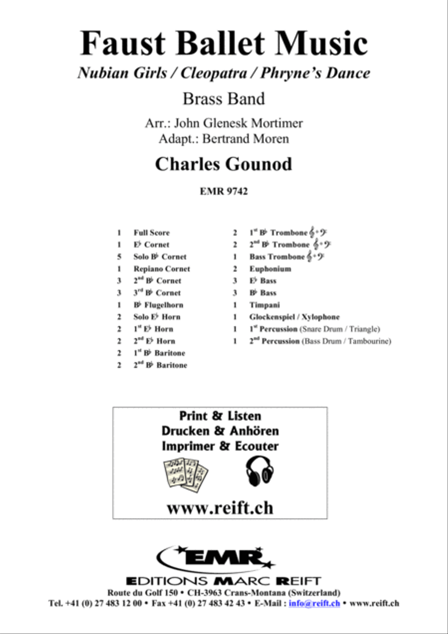 Faust Ballet Music Brass Band scores gallery preview page 2