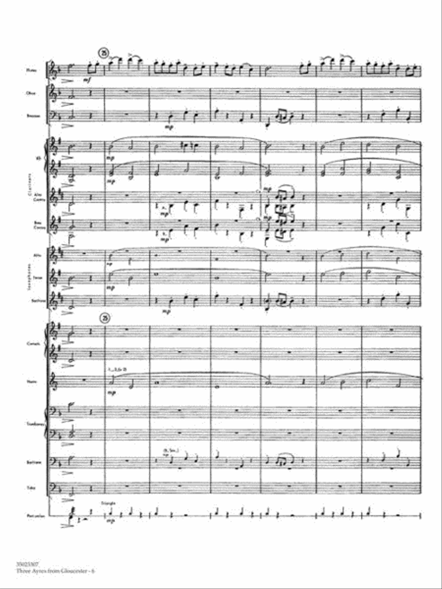Three Ayres from Gloucester Concert Band scores gallery preview page 8