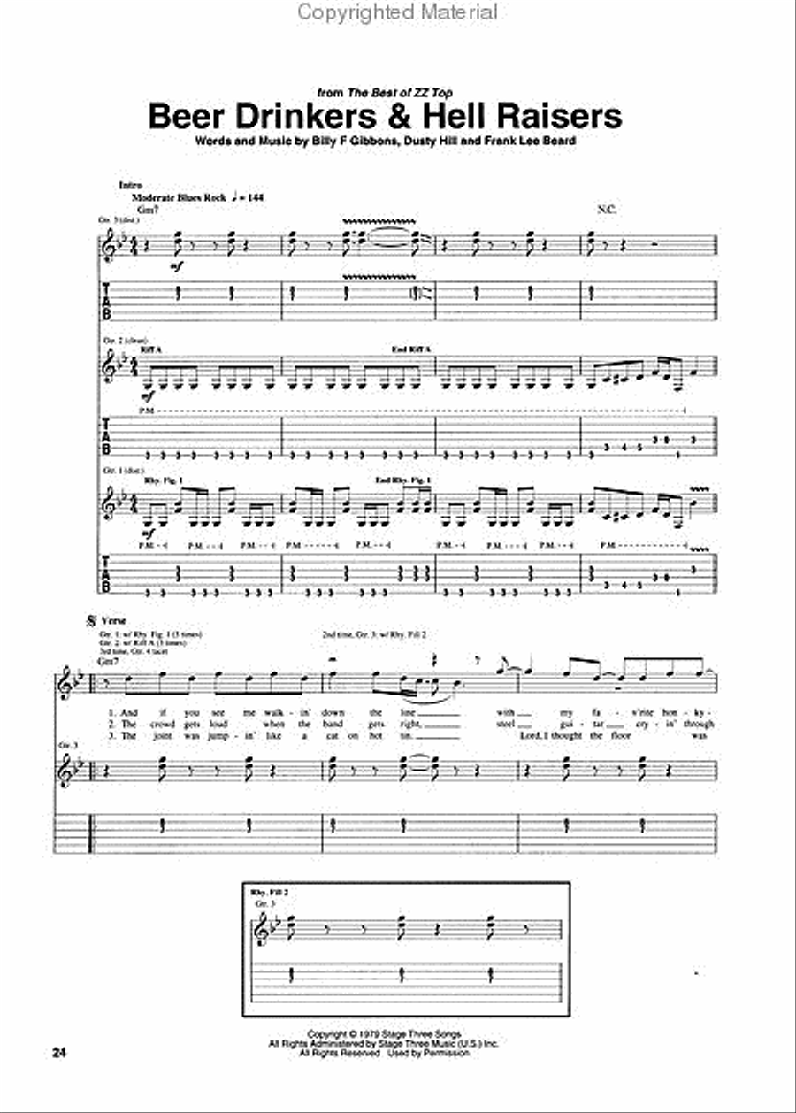 ZZ Top Guitar Classics Electric Guitar scores gallery preview page 4