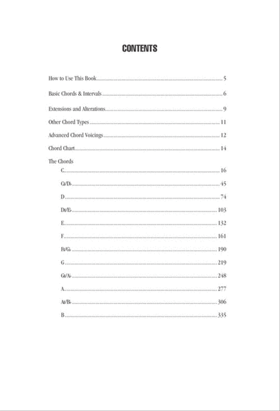 Picture Chord Encyclopedia for Keyboard