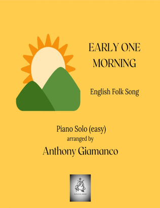 Book cover for EARLY ONE MORNING - easy piano