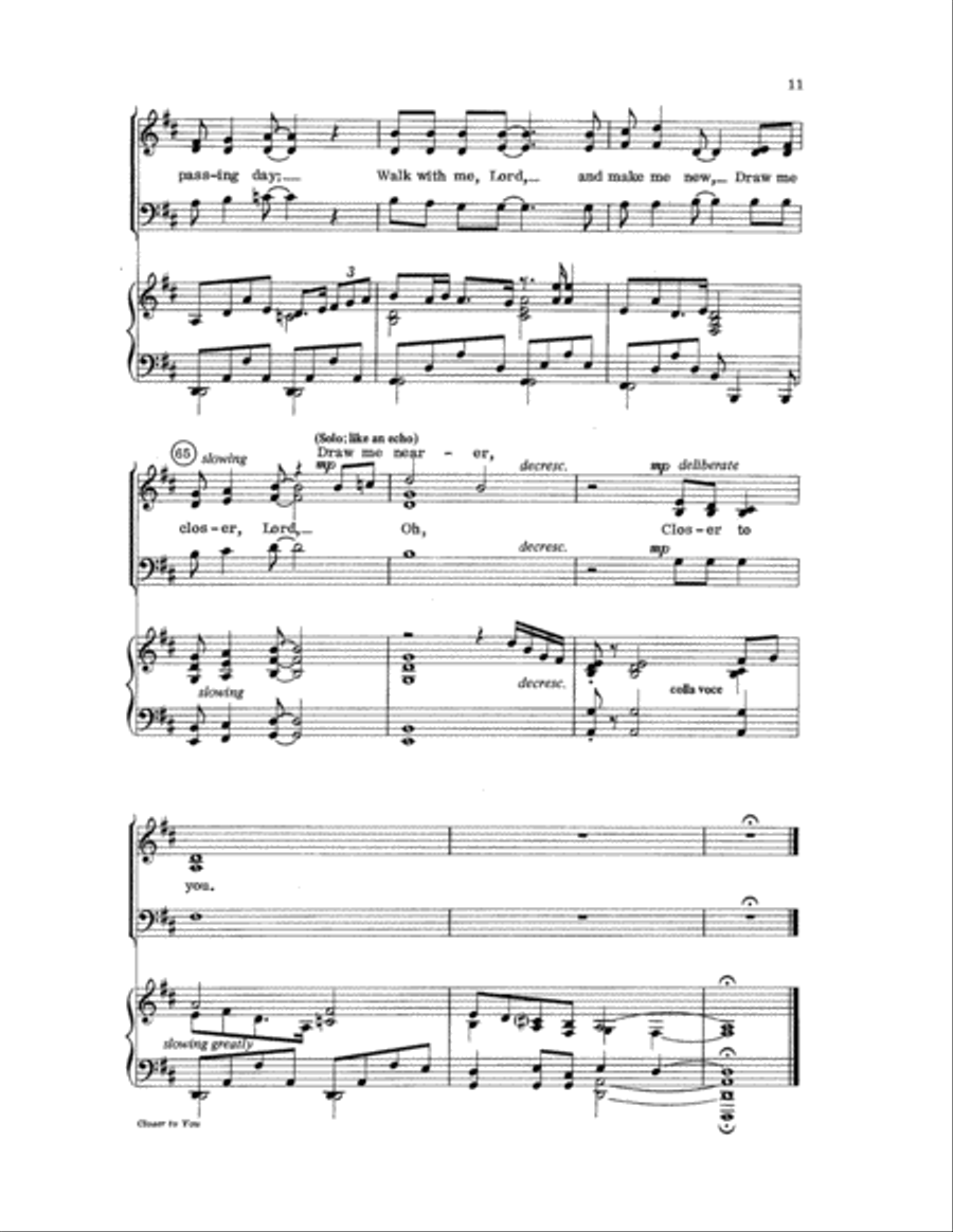 Closer to You 3-Part scores gallery preview page 11