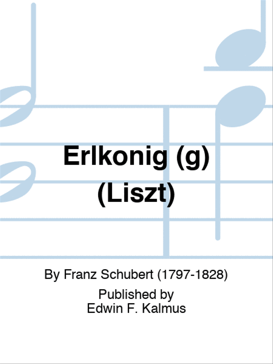 Erlkonig (g) (Liszt) Set of Parts scores gallery preview page 1