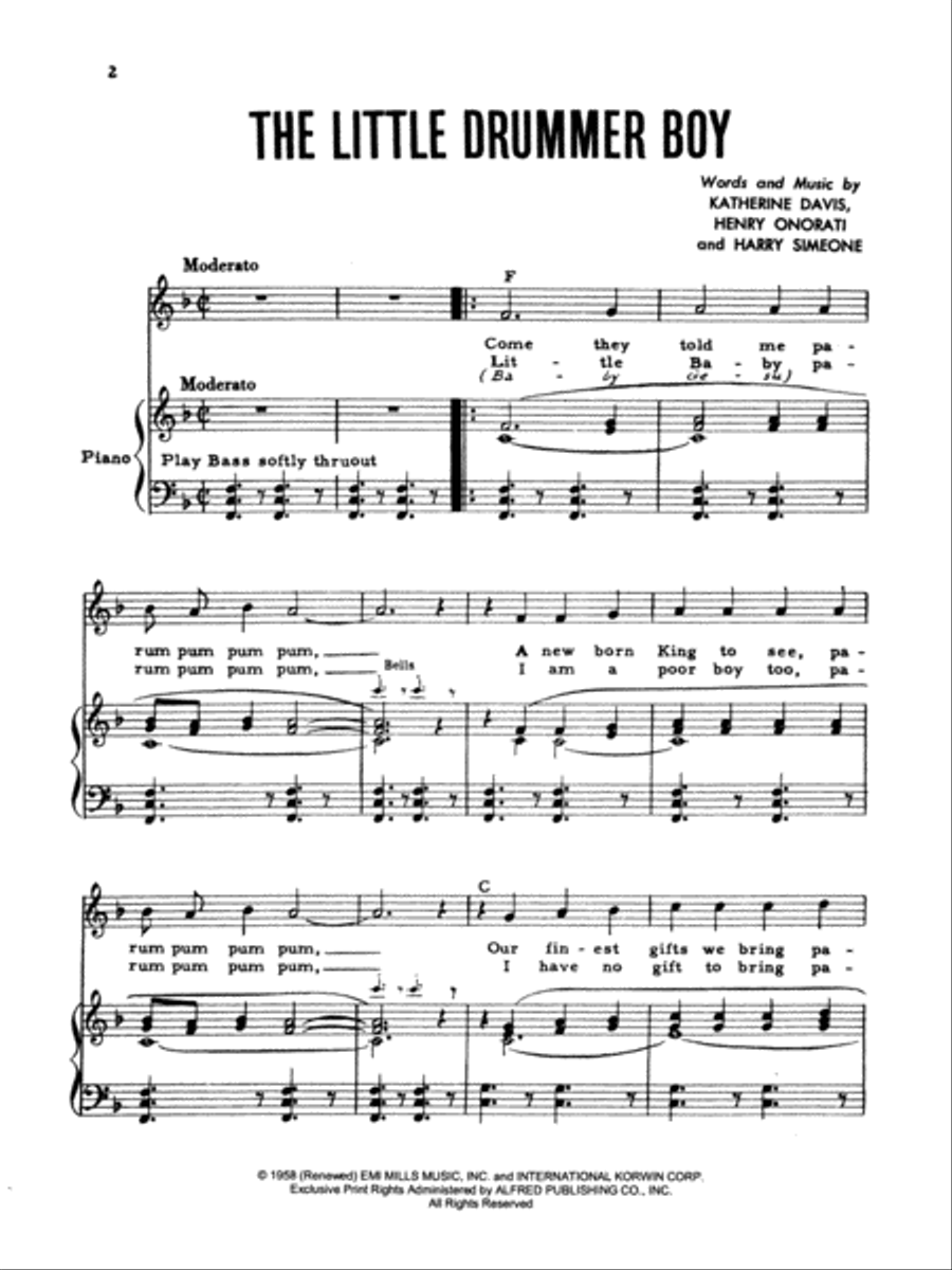 The Little Drummer Boy Small Ensemble scores gallery preview page 2