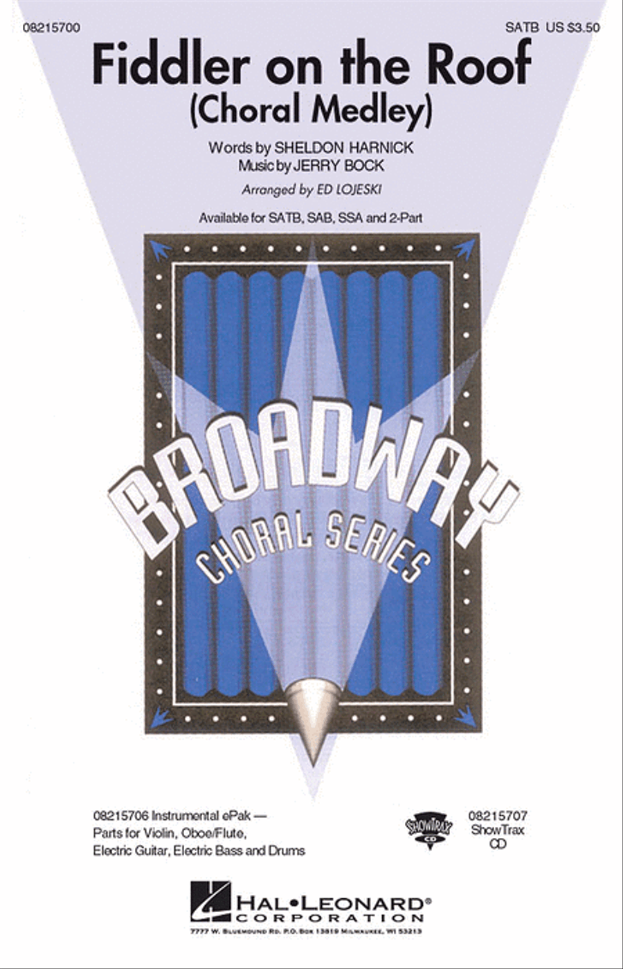 Fiddler on the Roof (Choral Medley) Show Choir scores gallery preview page 1