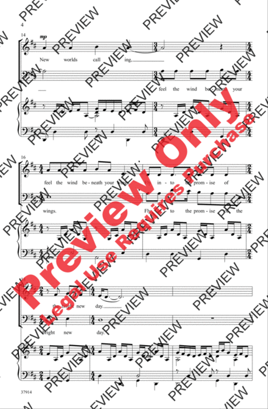 Closer to the Flame 3-Part scores gallery preview page 4