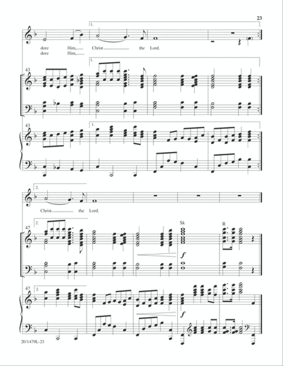 Christmas Carol Celebrations - Keyboard/Handbell Score 5-Octaves scores gallery preview page 24