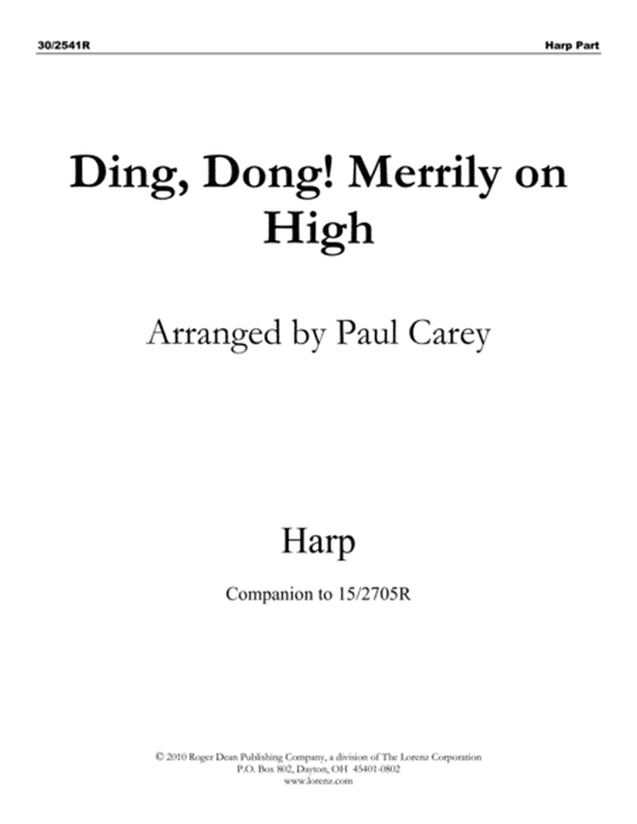 Ding, Dong! Merrily on High - Harp Part