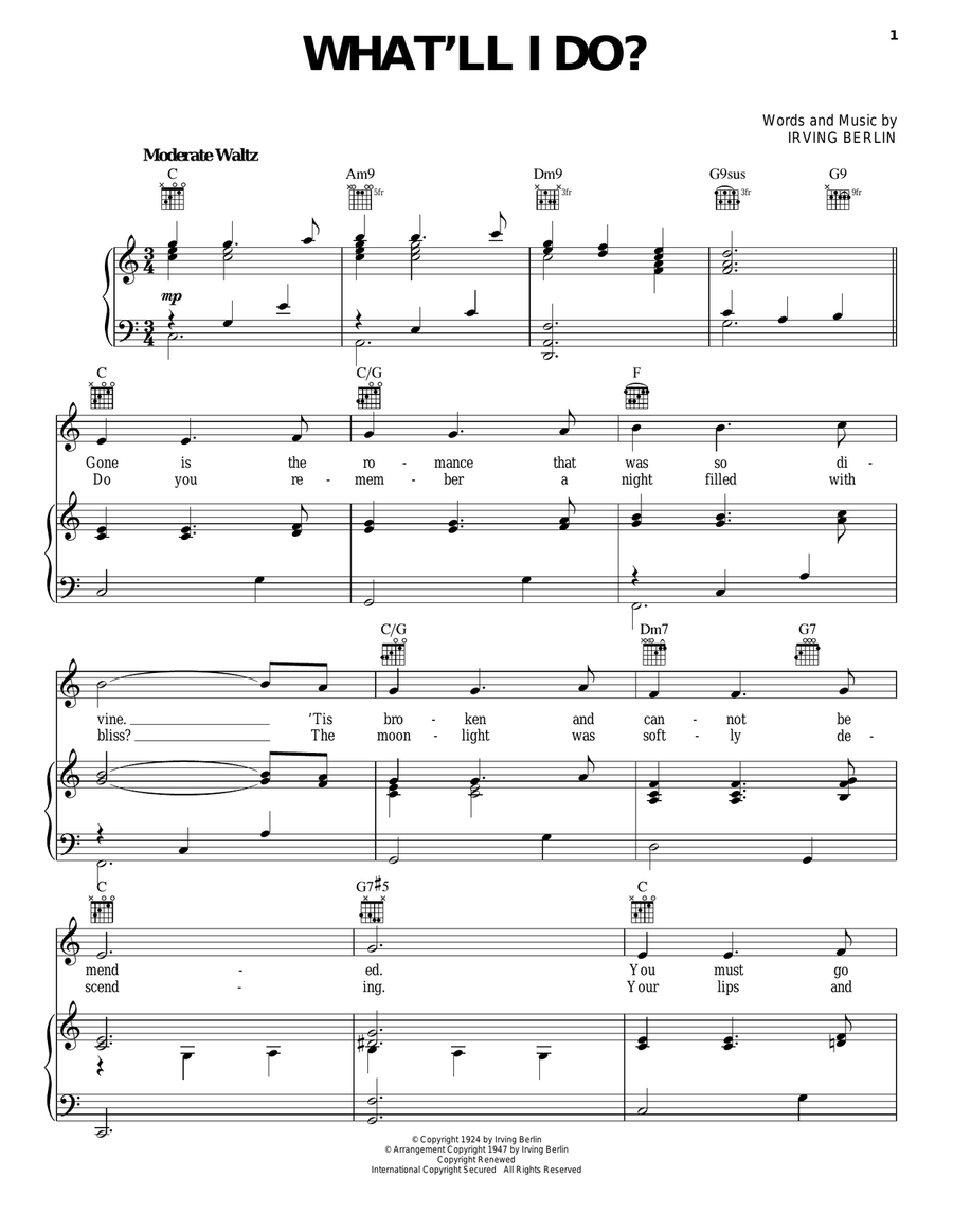 What'll I Do? Guitar scores gallery preview page 1