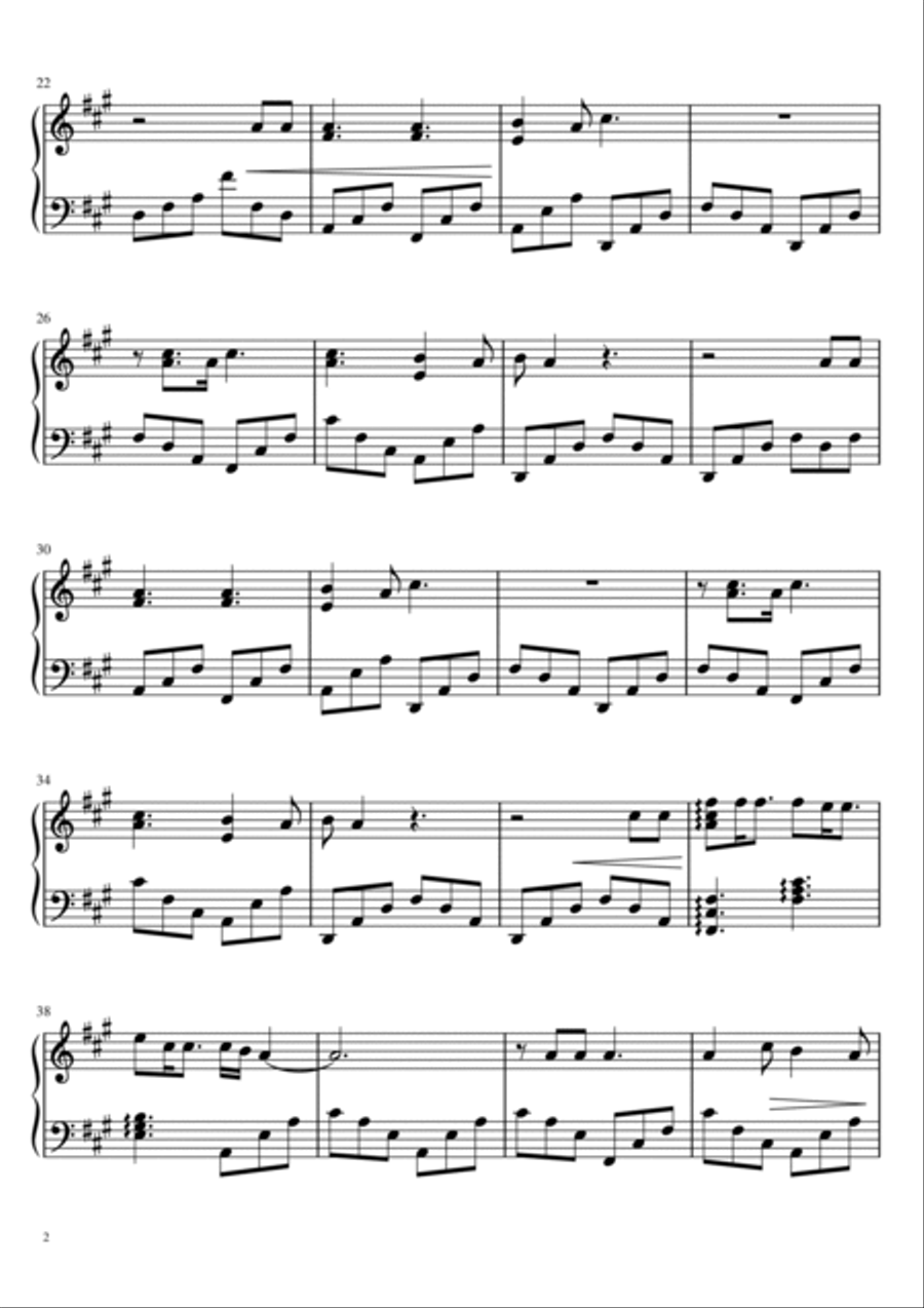 The Night We Met Harp scores gallery preview page 2