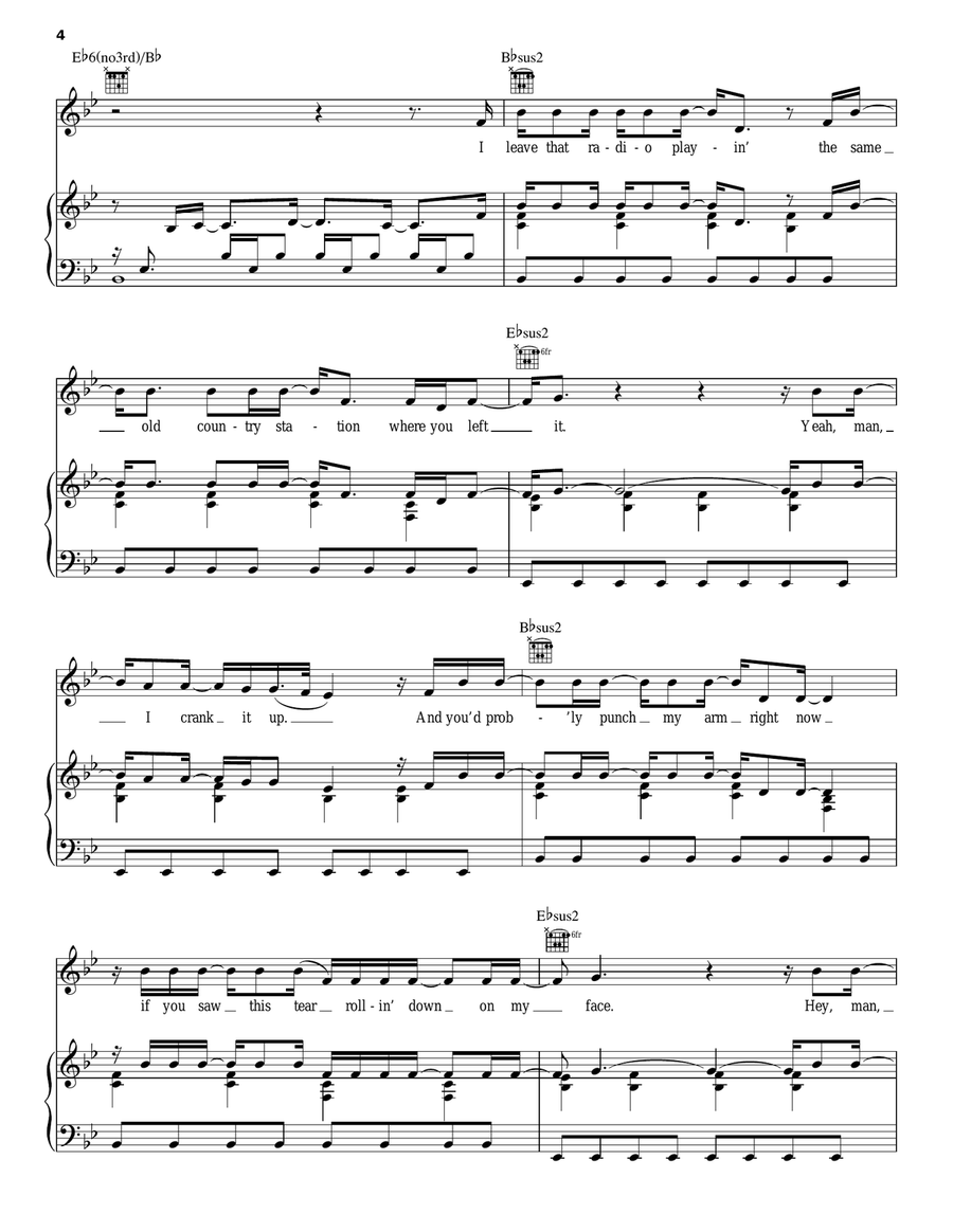 I Drive Your Truck Acoustic Guitar scores gallery preview page 4