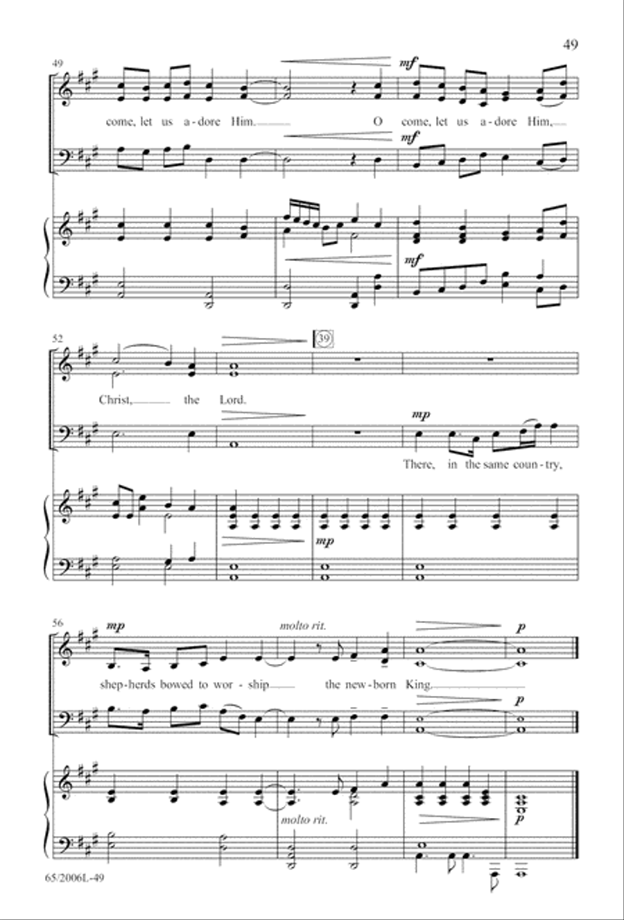 I Hear the Prophet Callin' 3-Part scores gallery preview page 50