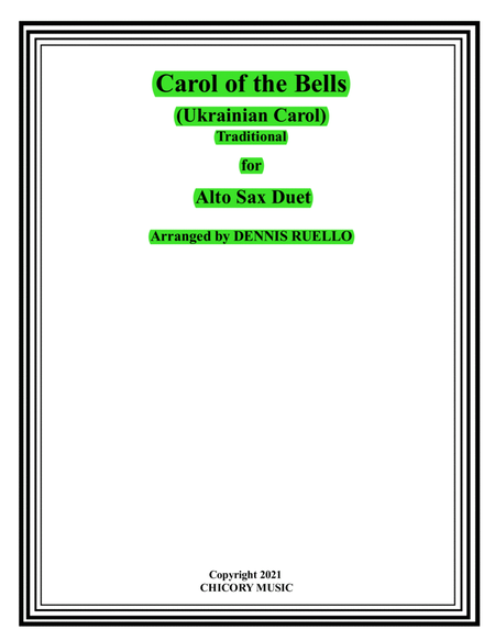 Carol of the Bells (Ukrainian Carol) - Alto Sax Duet - Intermediate image number null