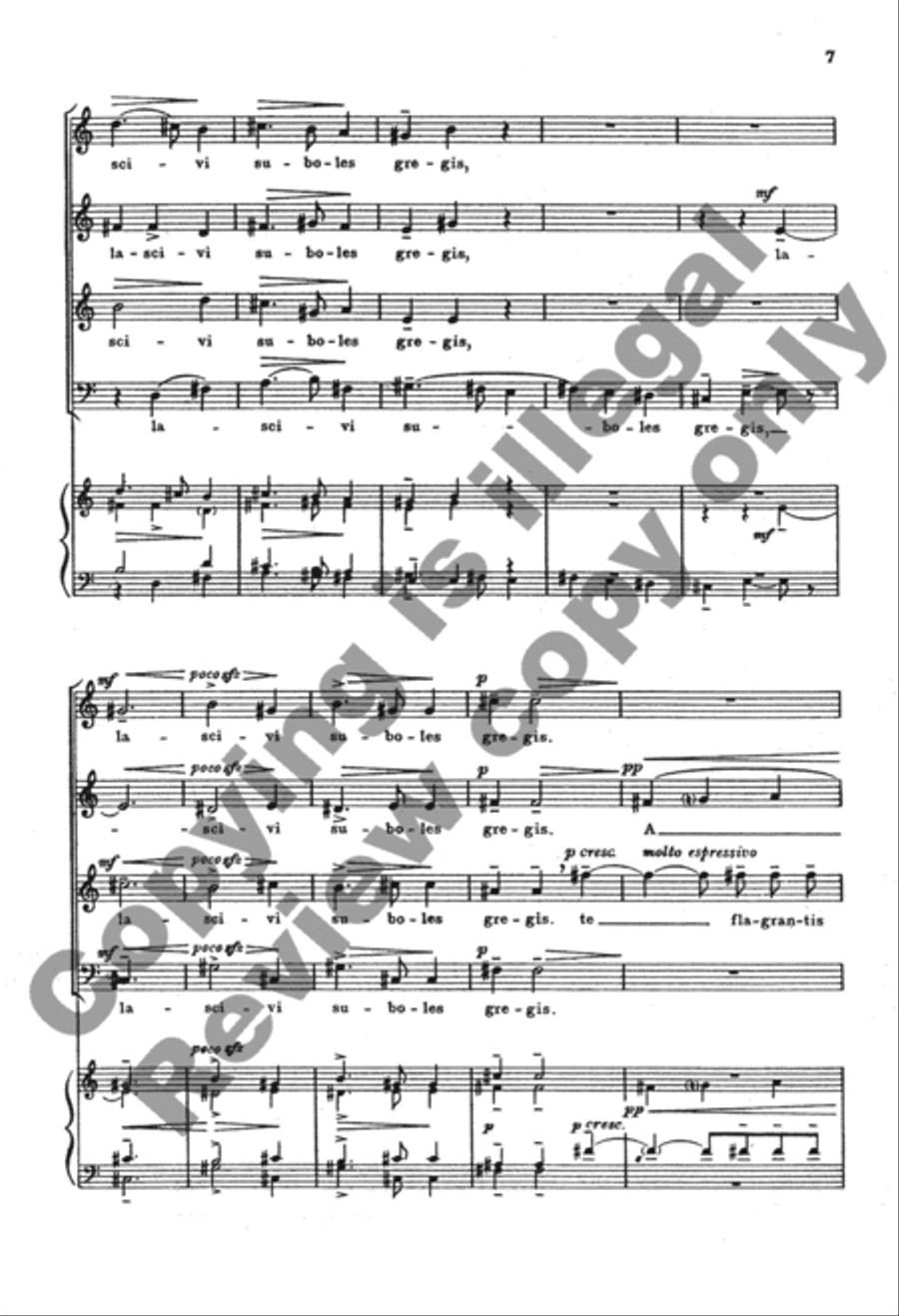 O fons Bandusiae, splendidior vitro SSATBB scores gallery preview page 6