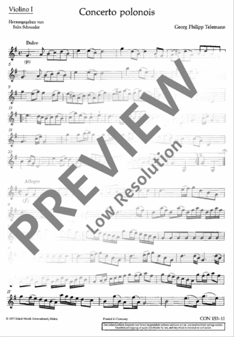 Concerto polonois G Major Violin scores gallery preview page 2