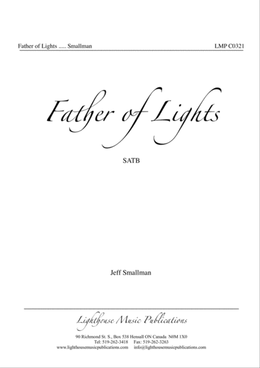 Father of Lights Father of Lights 4-Part scores gallery preview page 2