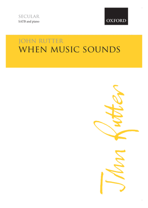 Book cover for When music sounds