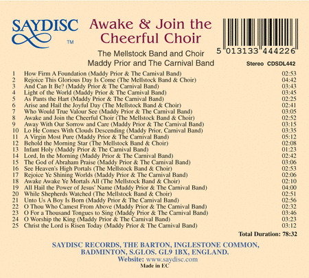Awake & Join the Cheerful Choir