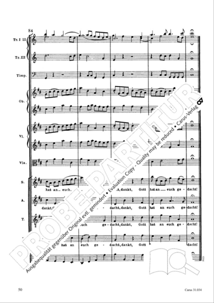 O fire everlasting (O ewiges Feuer, o Ursprung der Liebe) ATB scores gallery preview page 65